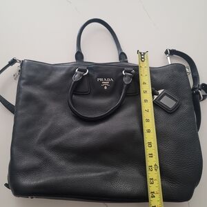 Prada Black Leather Bag Authentic -xl